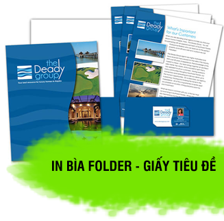 In bìa folder - giấy tiêu đề